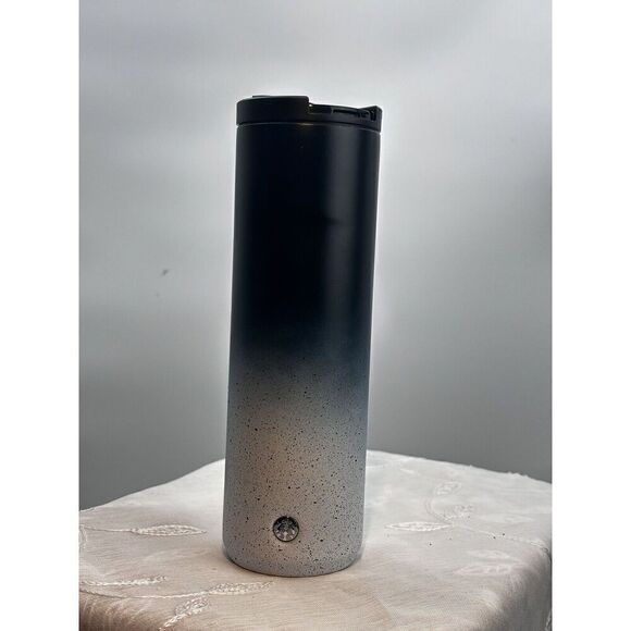 2020 Starbucks Gradient Blue White Black Speckled Stainless Steel Tumbler 20 oz. - Picture 6 of 10